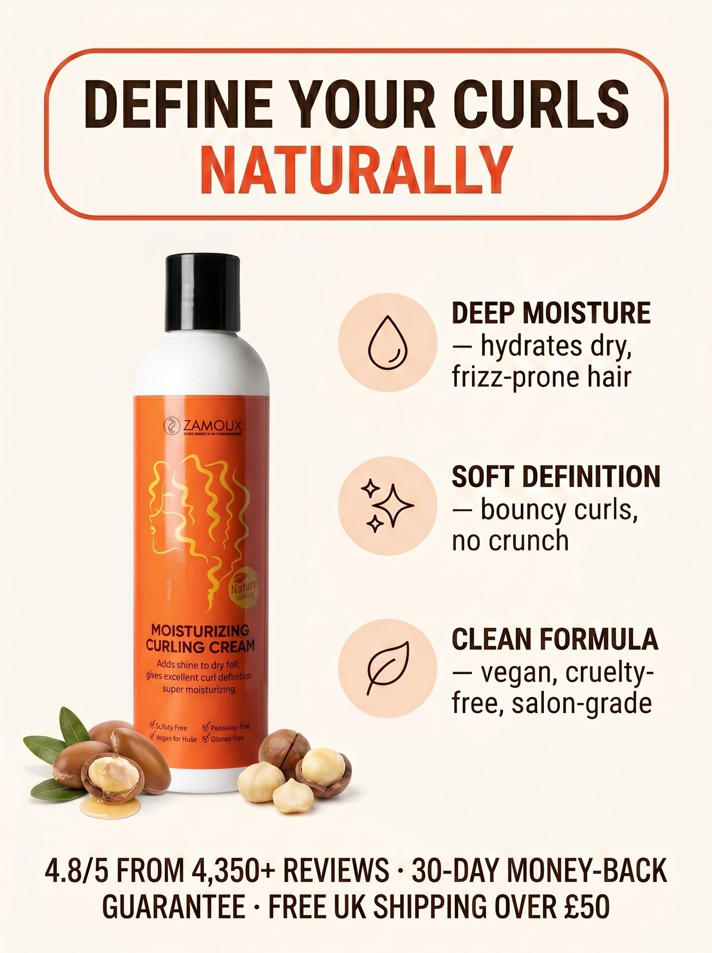 Moisturizing Curling Cream — 2 Bottles