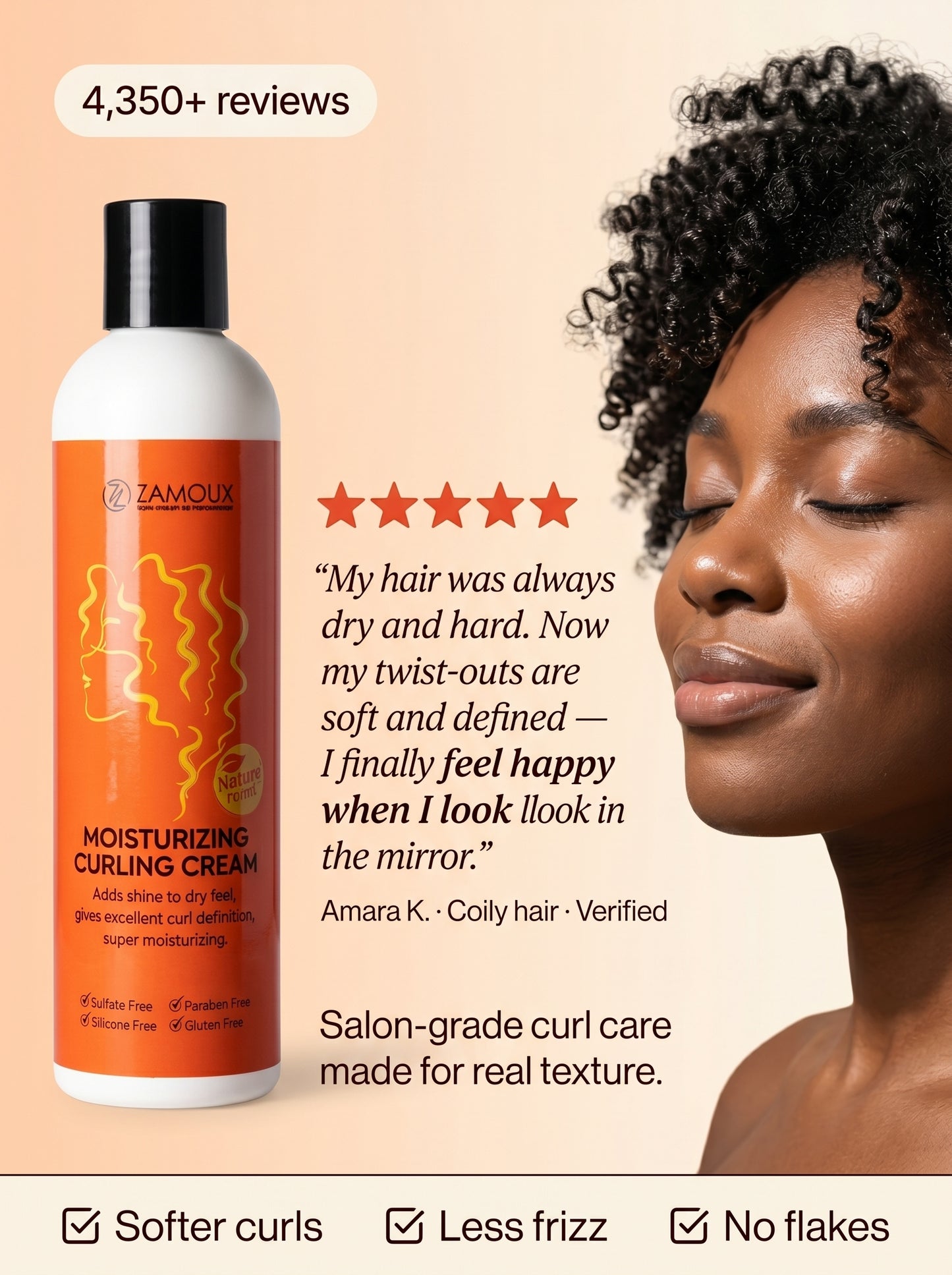 Moisturizing Curling Cream — 3 Bottles