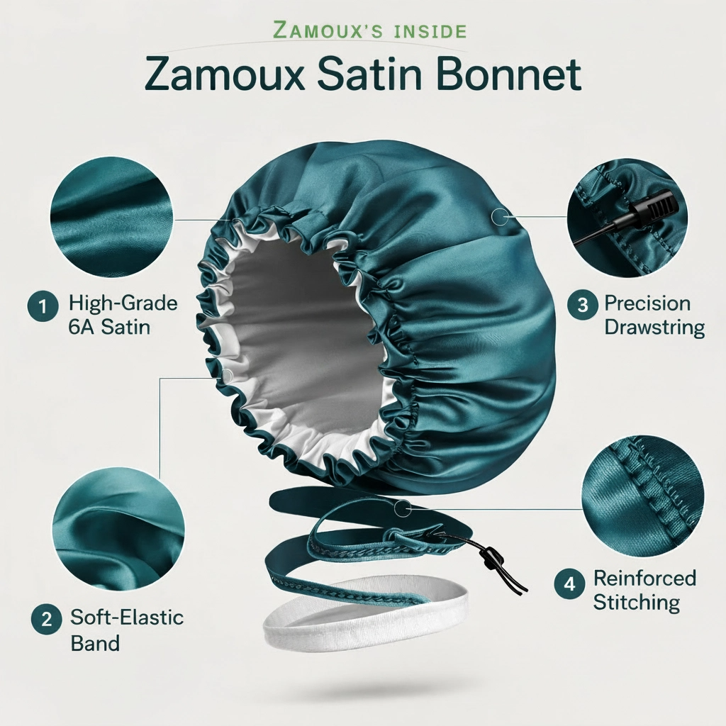 Zamoux Adjustable Satin Bonnet