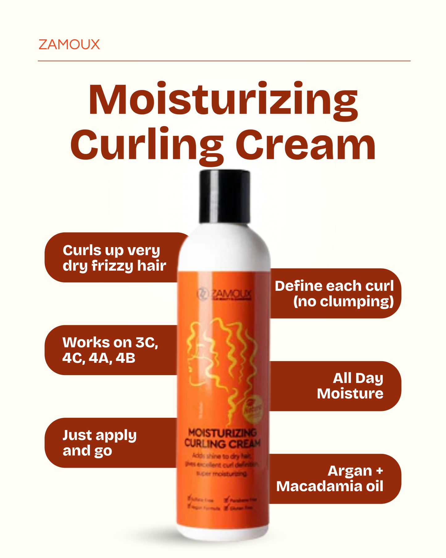 Moisturizing Curling Cream 250ml*