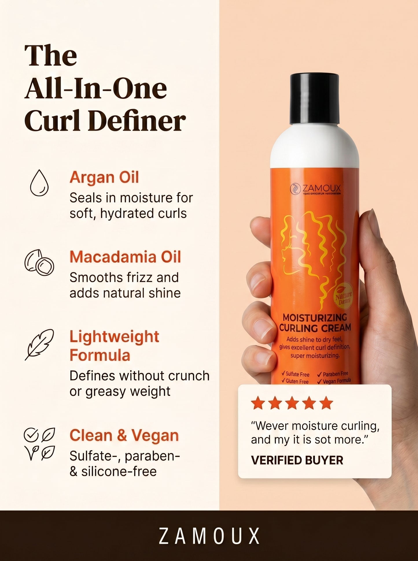 Moisturizing Curling Cream — 3 Bottles